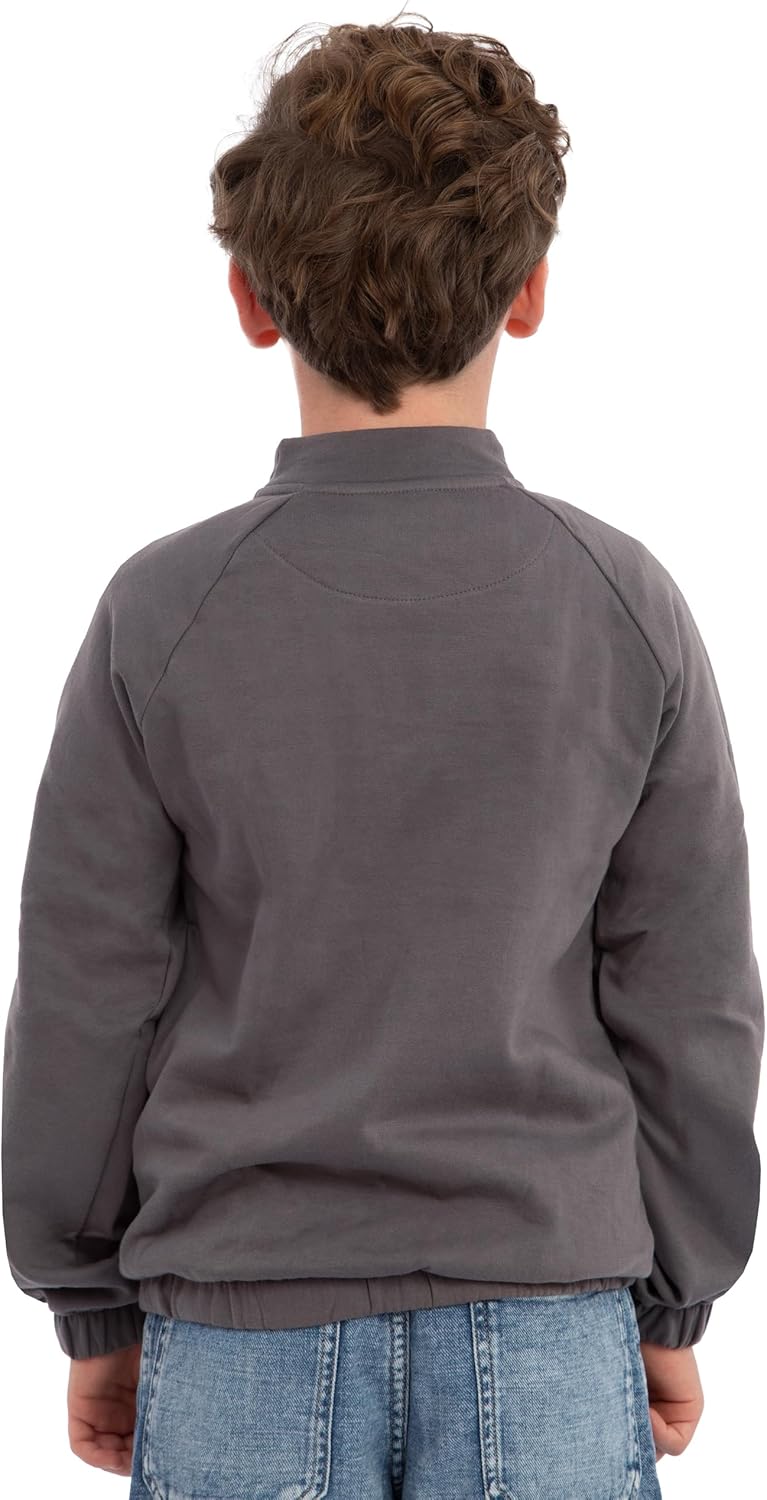 Harry Potter Sweater With Zip, Hogwarts Kids Jumper, Boys Sweater With Quarter Zip, Cotton Boys Clothes - Image 4